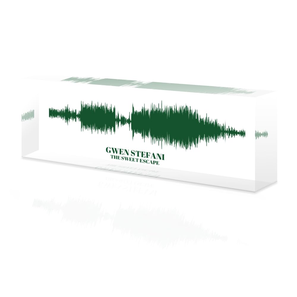 Custom Soundwave Art with Scannable QR Code - Upload Any Video, Voice Recording, Baby's Heartbeat, or Song to Acrylic Glass Spotify Plaque - Personalized Gift for Wife, Girlfriend, or Mother's Day