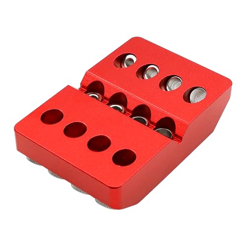 Tiardey Trend Pocket Hole Jig 30/45/90 Angled Drill Hole Jig Pocket Hole Jig Kit for Woodworking -Red - Image 3