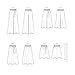 Simplicity US8605A Easy to Sew Women's Skirts and Loose Fitting Pants Sewing Patterns, Sizes 6-24