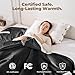 Kozyus Wearable Heated Throw Blanket, Heated Shawl Electric Wrap Poncho with Hood & Pockets for Women & Men, 5 Heat Settings, 3H Auto-Off, Machine Washable, ETL Certified, Gift-Ready, 56x63, Grey