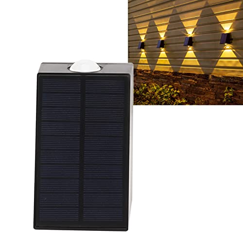 Nimomo Luces solares de pared exterior, lámpara de pared solar LED, lámpara solar exterior, lámpara de pared solar, lámpara de pared solar, lámpara solar