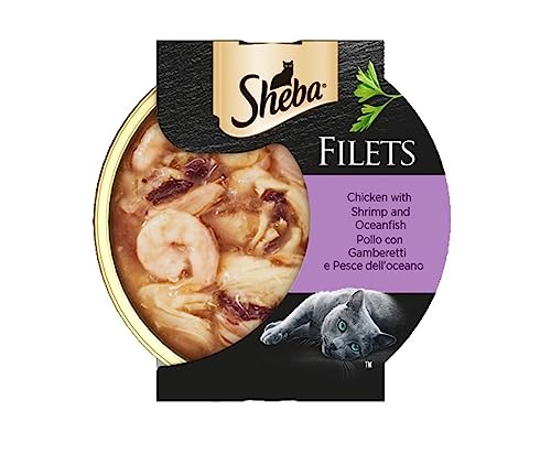 Sheba Filets Poulet Crevettes Chat Difficile - Solution Anti-Gaspillage - 9