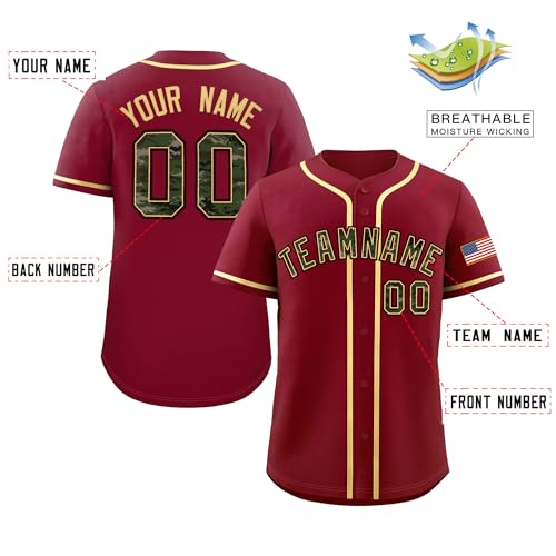 Custom Men Women Youth Baseball Jersey Button Down Shirts Sports Uniform Personalized Name Number Design Your Own Jersey miniatura 3
