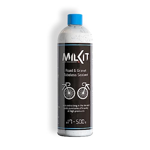 milKit Tubeless Dichtmilch f&uuml;r Rennrad & Gravel, in 500 ml Flasche - Fahrrad Reifendichtmittel - Dichtmilch Tubeless Milch Fahrradreifen Dichtmittel