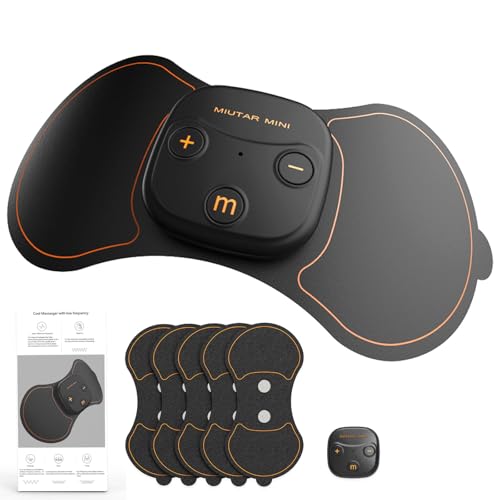 MIUTARMINI Tens electroestimulador muscular   tens fisioterapia 3 Modos, 15 Niveles, Recargable USB C, 5 Electrodos de Gel   Alivia Dolor de Espalda, Cuello, Hombros, Piernas y Músculos