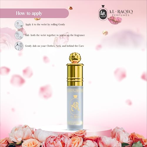 Image of Gulab Attar, Floral & Musky Fragrance Unisex Non-Alcoholic Long Lasting Attar for Men & Women - 6Ml
