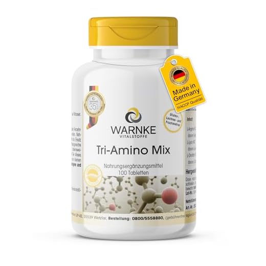 Aminosäure Komplex - Arginin, Lysin, Ornithin - hochdosiert - 100 Tabletten | Warnke Vitalstoffe - Deutsche Apothekenqualität