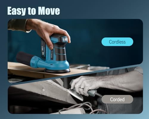 Tilswall 20V Cordless Orbital Sander Kit
