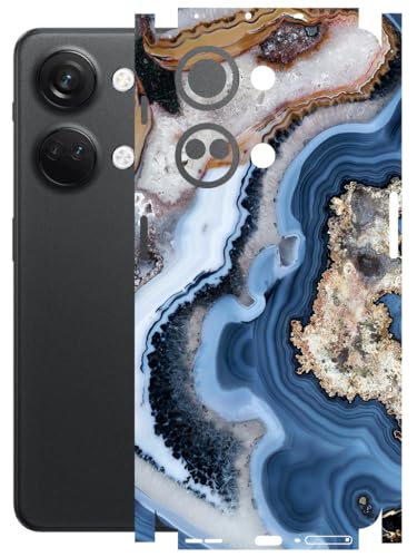 Image of AtOdds - Full Body Back Screen Guard Protector Film - Lamination Wrap Skin Sticker Compatible with ONEPLUS NORD 3 (5G) | Scratchproof Matte Finish (Floor Marble)