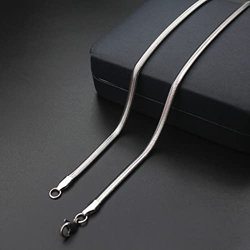 Chaîne de fer en acier inoxydable noir collier robuste FLXHHX - 3