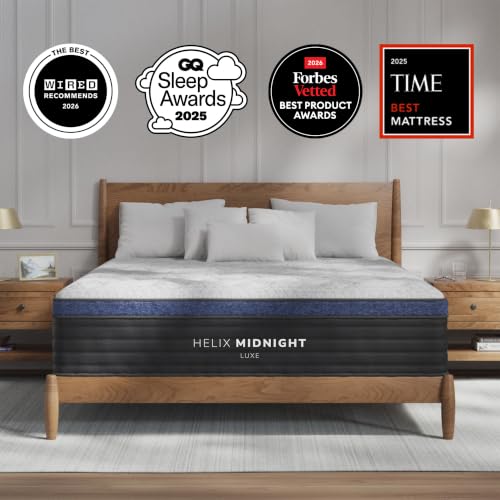 Best Mattress for Side and Stomach Sleepers with Back Pain (2026 Guide) 6 Helix Midnight Luxe Mattress, Queen