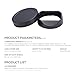 Metal Square Lens Hood (with Cover) Compatible with for Voigtlander NOKTON 35mm f1.4，40mm f1.4，50mm f1.5 Replace LH-6 (Aluminum Alloy-Black)