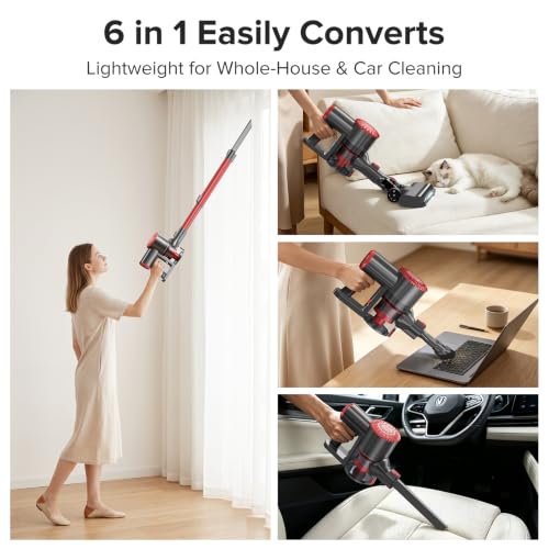 Image of Tipdiy Cordless Vacuum Cleaner with 45KPA 45Mins for Hard Floor & Carpet