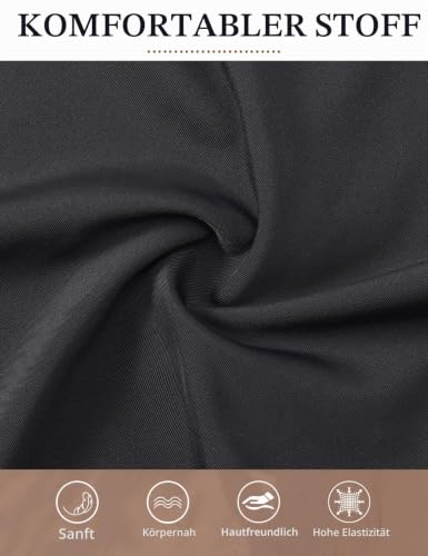 Shapewear Damen Bauchweg Body Shaper Stark Formend Sexy Spitze Bodysuit Formbody Shaping Body Formender V-Ausschnitt Miederbody Figurformender mit BH – Bild 4