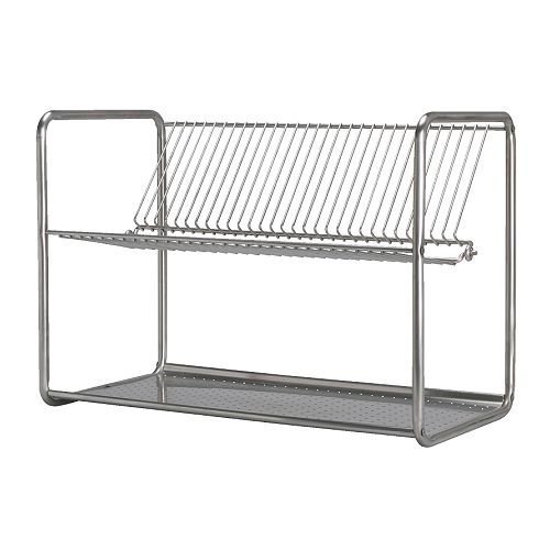 IKEA ORDNING – Dish drainer, stainless steel – 50x27x36 cm