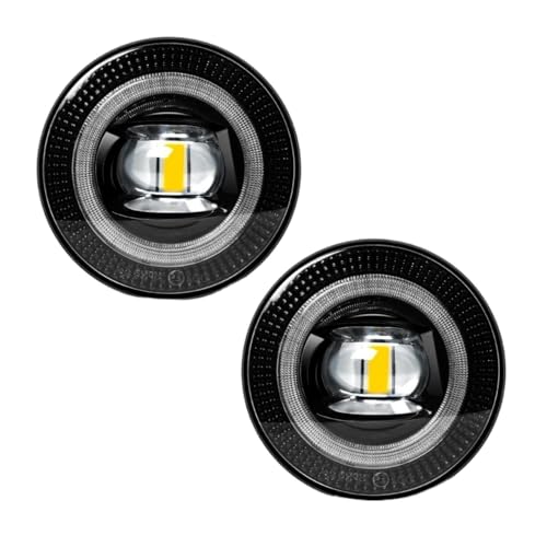 QINSHU Faro antiniebla 2 Uds 12V Faros Antiniebla Accesorios De Coche Para Ford Para Explorer Sport Trac 2007-2014(Angel Eye D)