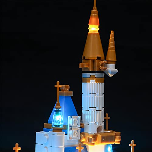 BSSW LED Lichtset für Lego 40478 Disney Mini Castle Set, Lego 40478 kompatibel, Set ohne Lego – Bild 7