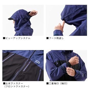 ウェア Daiwa GORE-TEX DR-1906 美品 DAIWA GORE-TEX レインウェア DR-1906 M 黒（ダイワ