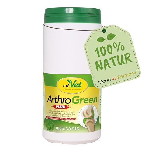 cdVet ArthroGreen Plus 700g - natürliche und effektive Nahrungsergänzung zur Unterstützung der Gelenke für Hund und für Katze durch Vitamine und Mineralien
