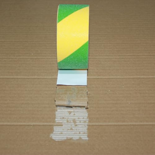 Image of Anti Slip Tape 2 Inch Wide, Waterproof Grip Adhesive Tape, Heavy Duty High Traction Friction for Indoor /Outdoor Steps (33 Ft /Green-Yellow).