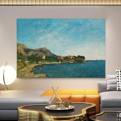 Toile Eugène Boudin Beaulieu La Baie de Fourmis Poster Impression Tableau Mural 40x61 - 4
