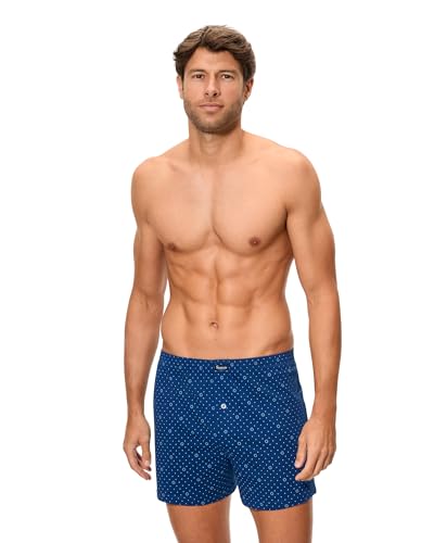 Bóxers abiertos de punto esencial Abanderado con estampados para hombre en formato pack doble 3
