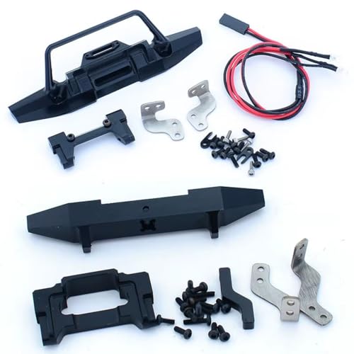 Parachoques delantero metal con luces para Traxxas TRX4-M 1/18 Defender 2
