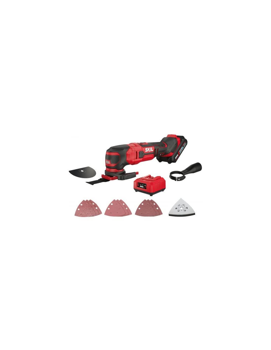 Multiherramienta oscilante 20v Max Skil 3620 AA + 14 accesorios + batería 2,5Ah y cargador