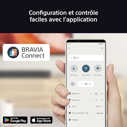 Sony Caisson de Basses sans Fil BRAVIA Theatre Sub 7 Basses Profondes de | Installation et contrôle faciles | Compact | Style 2 Voies | Design Assorti aux Barres de Son et aux Enceintes - vue 8