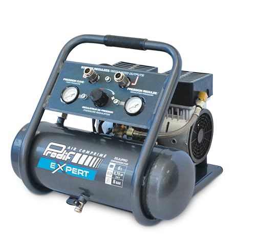 Compresseur coaxial silencieux PRODIF 6L, 0,75 CV, 8 BAR - SIL6JPRO