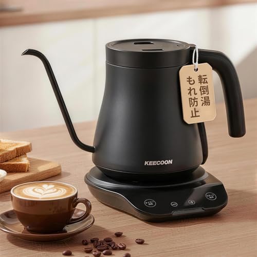 KEECOON �d�C�P�g�� �R�[�q�[ �h���b�v�P�g�� �X�e�����X 10�`100�����x���߁i±1���P�ʁj2���ԕۉ��@�\ �y2026�N�V���f�� �]�|������h�~�\���z 4mm�׌� ���^ �R�[�q�[�P�g�� ���������P�g�� ������� �d�C�|�b�g ���������|�b�g �g�� 