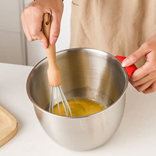 TOPBATHY Tigelas de Mistura de Aço Inoxidável Com Punho Misturando Um Tigela de Massa Para Mix Cozia