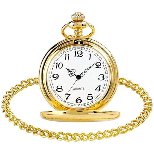 Catálogo de Relojes especiales los preferidos por los clientes. 45 Reloj de Bolsillo, Reloj de Bolsillo para Hombre, Reloj Vintage con Cadena, Diseño Elegante para Regalos, Especial para Cumpleaños y Navidad, Color Dorado