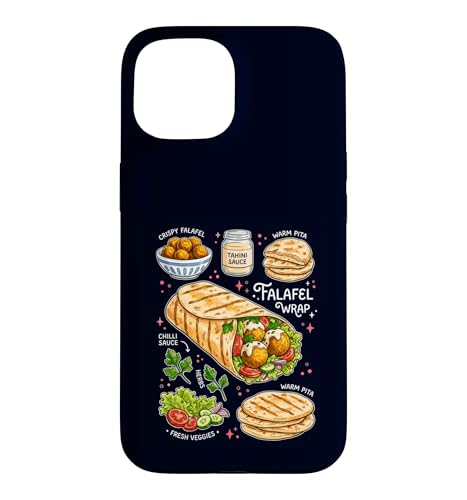 Falafel Wrap Foodie Humor Mediterranean Food Art Case for iPhone