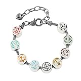 Diycoming Anime Cartoon JJK Charm Bracelet,9 Symbols for Fans and Collectors