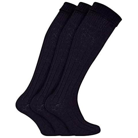 3 Pairs Mens Knee High Kilt Socks Cover