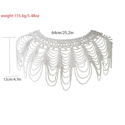 Écharpe de perles de robe de mariée pour sublimer vos épaules