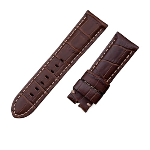 FYXT 22mm 24mm 26mm C^AJ[tou[U[voh plCXgbvƌ݊ obNtvoh PAM441/111/386ANZT[ƌ݊(Brown Beige Line,22MM PAM_WITHO