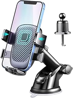 Car Phone Holder, Acrhkoor [2022 Version] 360° Rotation Universal Car Phone Mount Cradle for Dashboard/Windscreen/Air Vent, with Strong Suction , for All 4.7'' to 6.7'' Cellphones iPhone 14 13 Samsung