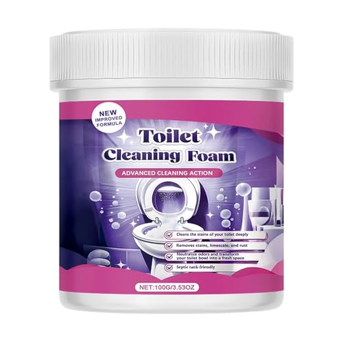 PVZXR 2026 Upgrade Fizz Clean Toilet Cleaner Fizz Toilet Cleaning Foam Fizz Cleaning Powder Fizz Clean Foam Cleaner Touch Free Foaming Foaming Powder Bathroom Toilet Cleaning Powder (1pcs)