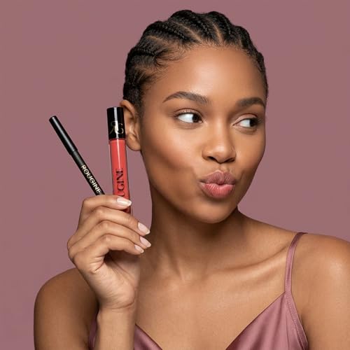 Image of Matte Lipstick & Lip Liner Set for Women - Boujee Shade - Long-Lasting Waterproof 2-in-1 Lip Kit - Smudge-Proof Liquid Lipstick with Precision Liner, Enriched with Vitamin E & Shea Butter