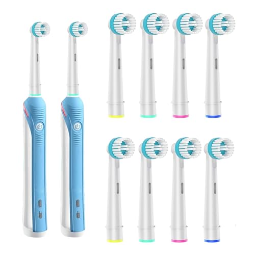 8Pcs Interspace Toothbrush Heads Electric Toothbrush Head Replacement Brush Heads Compatible with Braun Oral B Electric Toothbrushes for Cleaning Crevices Bridges and Implants