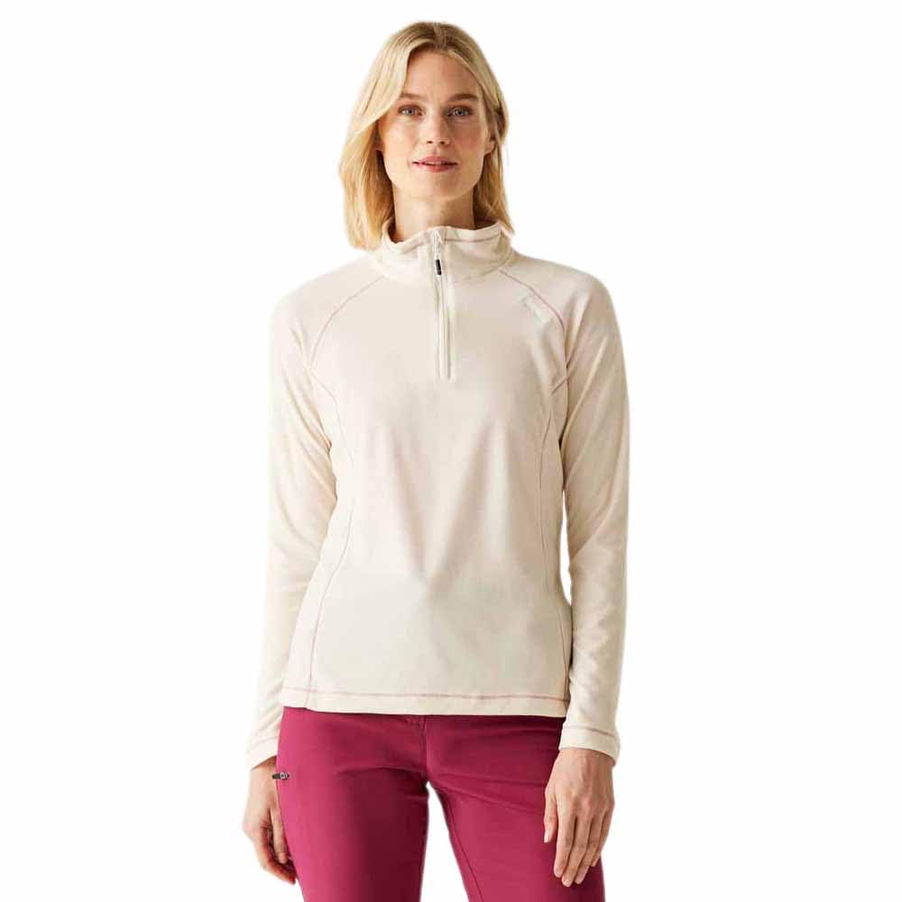 Regatta Montes Half-Zip Fleece Size: 10 Women's White