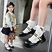 Girls Party Dress Shoes Stage Porformence Cute Bow Princess Mary Jane Shoes Black