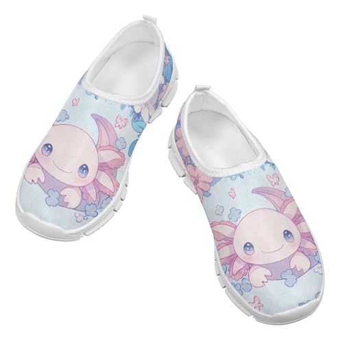 Slip On Sneakers for Child Loafers Non Slip Shoes Low Top Breathable Mesh Casual Hiking Shoes Toddlers Black US 11-153