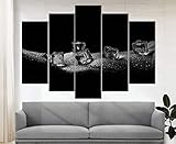 Marchak Erotic Wall Art, Abstract Erotic Canvas Print, Black and White Sexy Wall Art Abstract Nude Erotic Print Large Erotic Poster