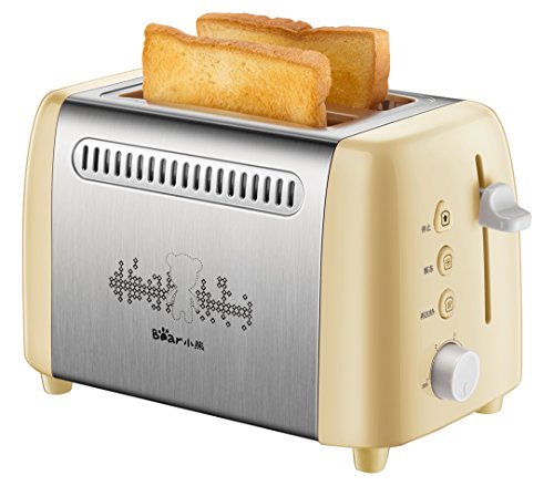BEAR Bread Toaster Yellow DSL-A02W1