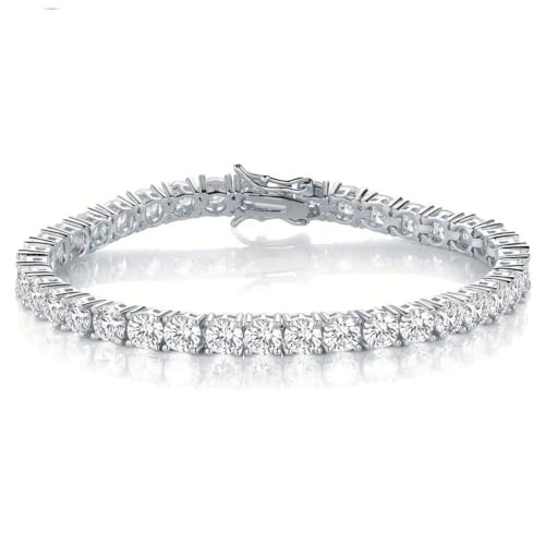 Bracelet de tennis plaqué argent S925 : bijou unisexe pour rehausser un style habillé en soirée