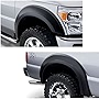 Bushwacker Extend-A-Fender Extended Front & Rear Fender Flares | 4-Piece Set, Black, Smooth Finish | 20932-02 | Fits 2011-2016 Ford F-250, F-350 Super Duty (Excludes Dually)