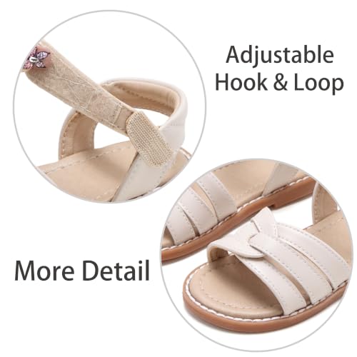 Image of ESTINE Toddler /Little Kid Girls Bow Open Toe Flat Evening Dress Sandals